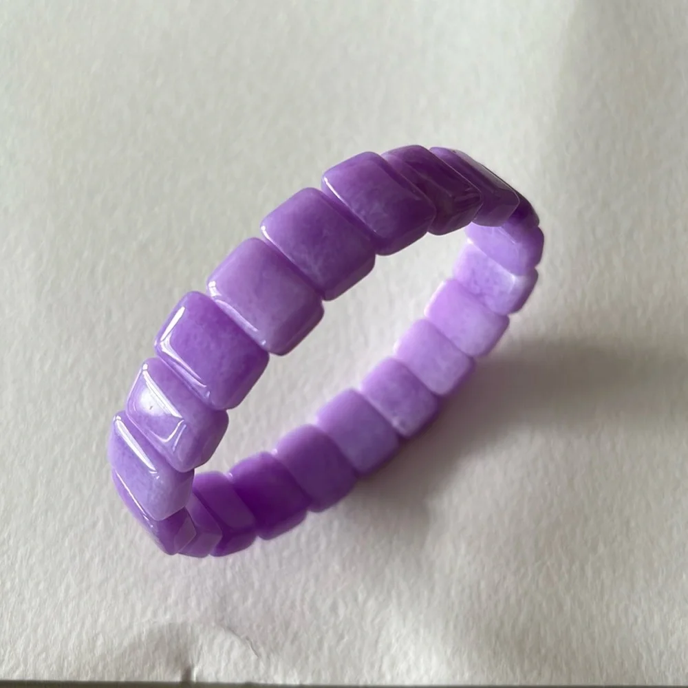 🏝️☀️Vacation 💜 Light Purple Natural Stone Bracelet 💜 - Picture 8 of 10